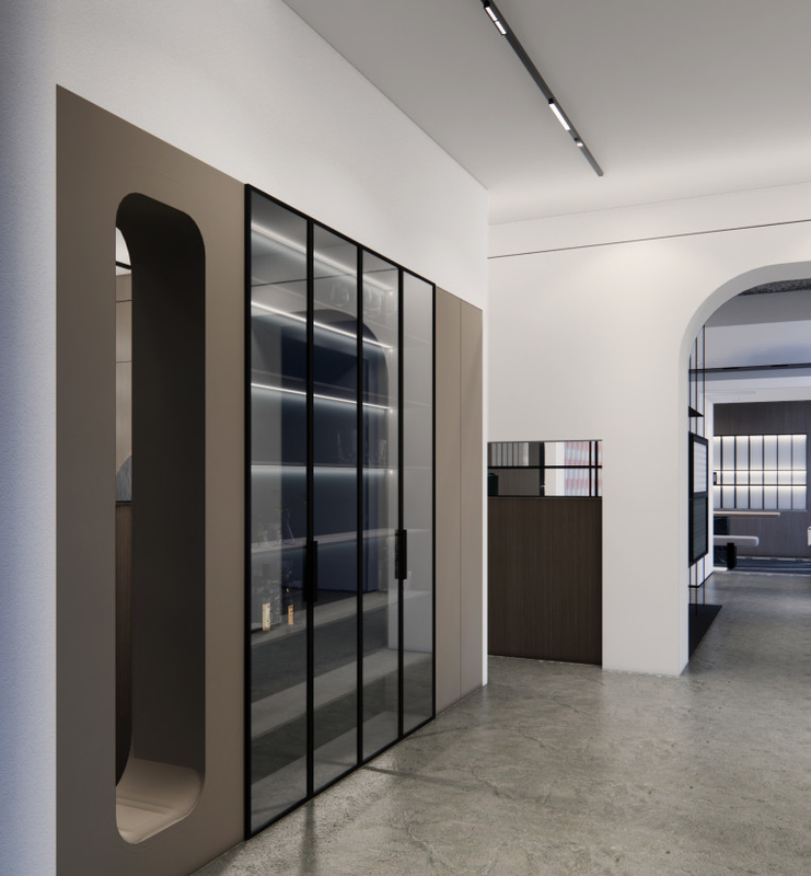 Telaio della porta della cucina con profilo del telaio in lega di alluminio da 2700 mm per porta scorrevole in vetro
