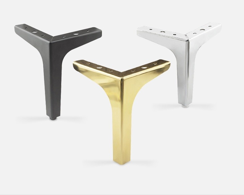 Gamba della mobilia di Chrome dei montaggi di Sofa Corner Feet Furniture Hardware del metallo per il sofà
