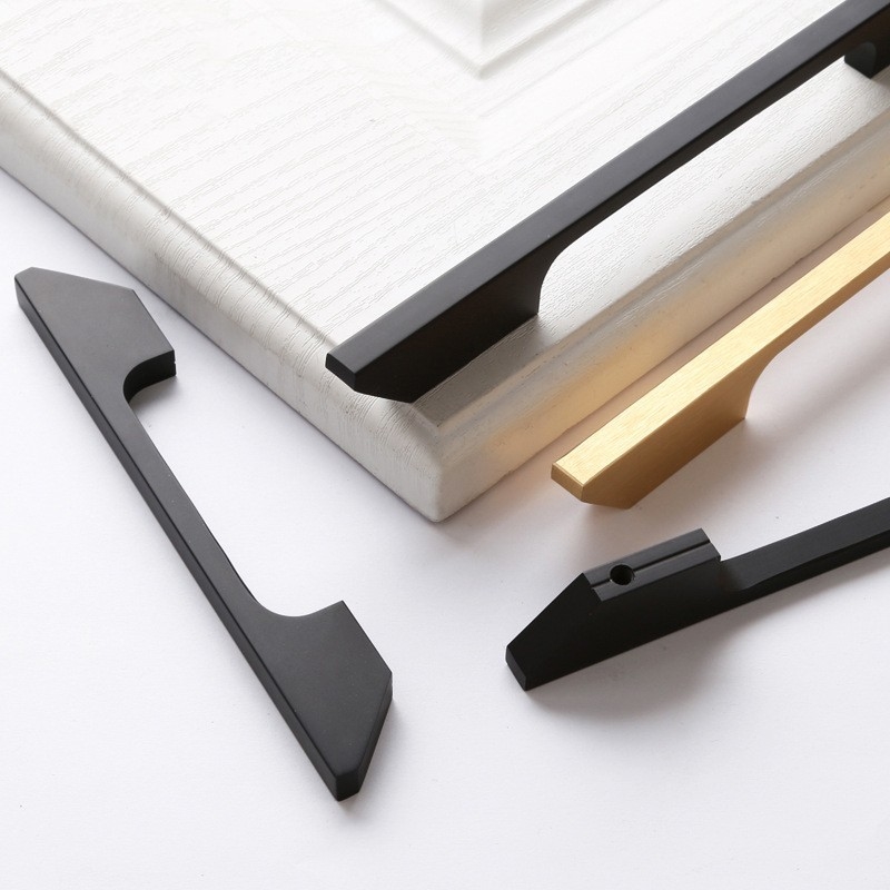 decorazione nera dell'oro delle maniglie lunghe di alluminio del guardaroba di 192mm per il gabinetto