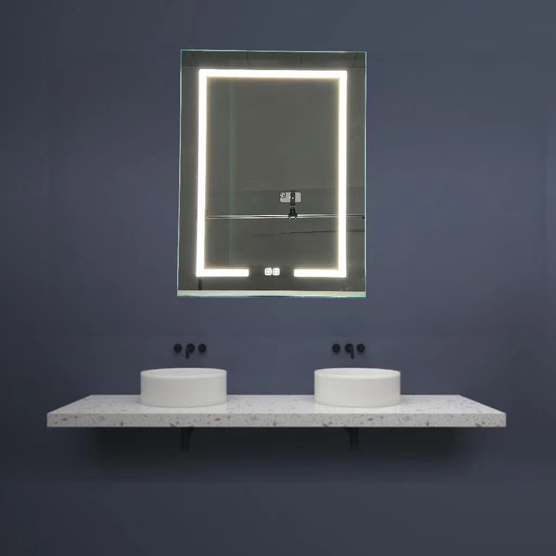 Fabbrica all'ingrosso Elegante Armadio Doccia Grande Specchio Illuminato Bagno Smart LED Armadio Specchio Specchio In alluminio