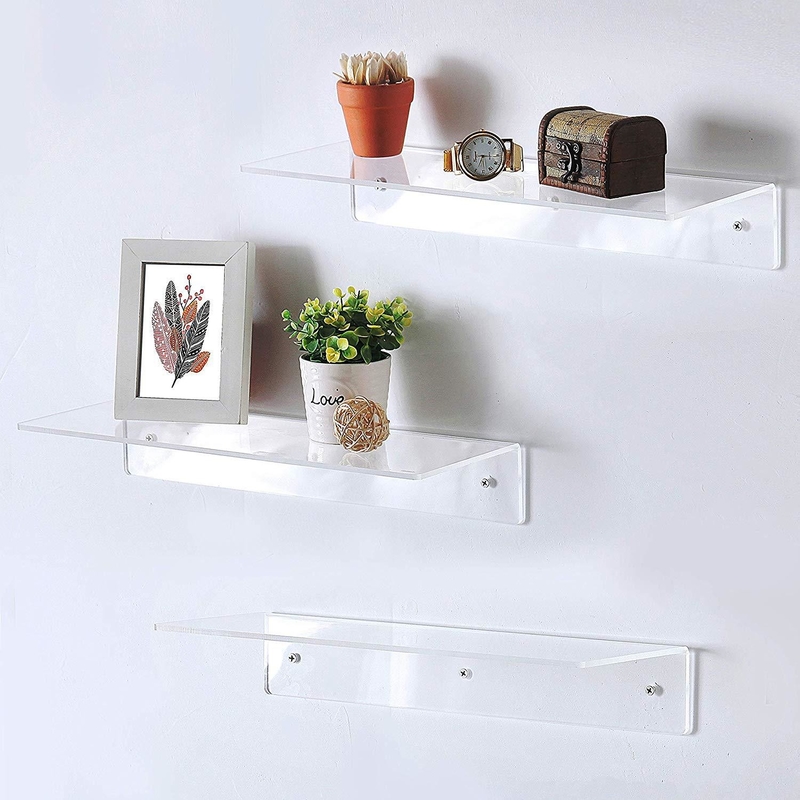 Moderno ripiano di legno per la decorazione domestica in elegante colore bianco
