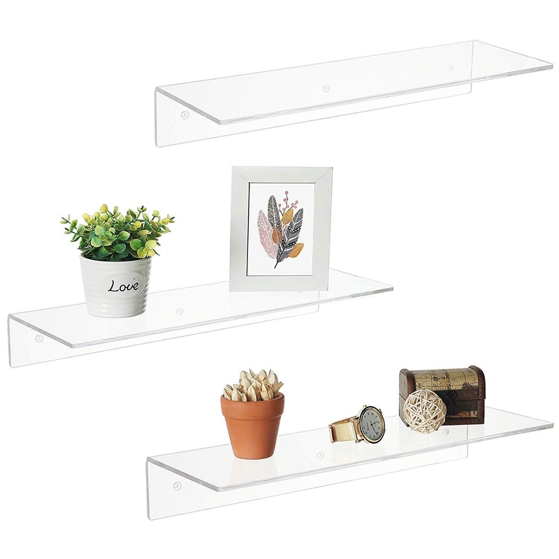 Moderno ripiano di legno per la decorazione domestica in elegante colore bianco