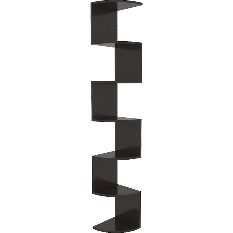 Moderno stile 5 strati di legno angolo decorativo libreria scaffale da parete