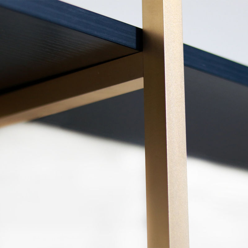 SGS scaffale 820mm della parete della struttura del metallo dell'alluminio dell'oro di 3 strati per la decorazione domestica