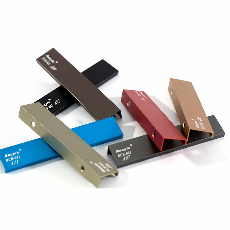 maniglie su ordinazione della mobilia dell'alluminio di colore di 20cm per il cassetto