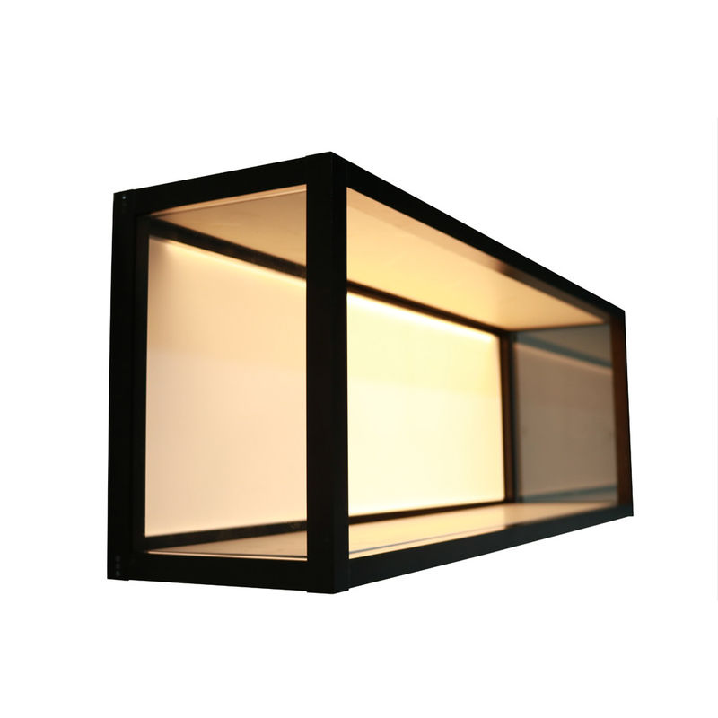 scaffale luminoso di alluminio della parete del cubo di 810x200x298mm per la decorazione del salone