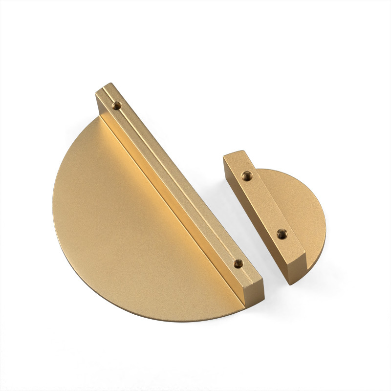 L'ottone temporaneo Luxe del raso del semicerchio del Governo tratta l'armadio da cucina tratta 2.63in 3.54in 4.7inches