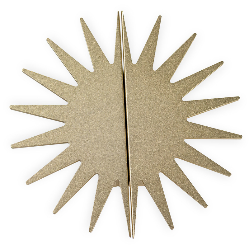 Il Sun dorato ha modellato le maniglie di porta decorative di alluminio del guardaroba della novità delle manopole 4.72inches del Governo