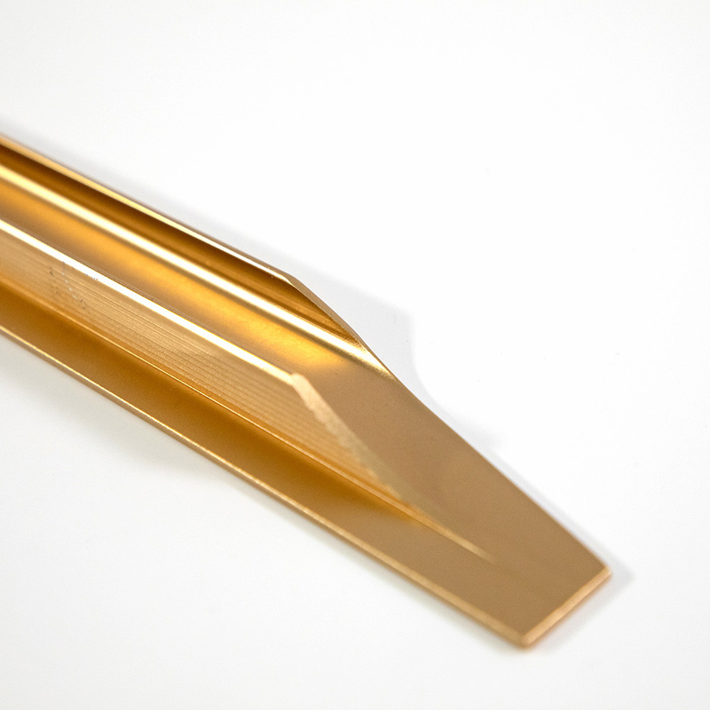 L'oro J modella le tirate che di alluminio del bordo il dito moderno del Governo tira il metallo per la biblioteca